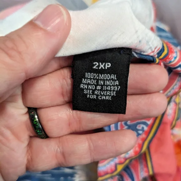 Tolani Collection NWT Colorful Kimono Sz 2XP - Picture 9 of 11